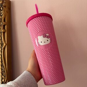 Hello Kitty pink studded tumbler